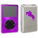 Purple Apple iPod Classic Hard Case Cover 6th 80gb 120gb 7th 160gb Jockey Horse with Rider
