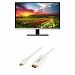 AOC i2367Fh 23" IPS Frameless LED Monitor, 1080p, 5ms, 50M:1 DCR, VGA/HDMI, Speakers with Extra Connectivity Bundle