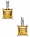 Citrine (2-1/5 ct. t. w. ) & Diamond Accent Drop Earrings in 14k Gold
