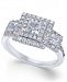 Diamond Square Cluster Ring (1-1/2 ct. t. w. ) in 14k White Gold