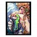Mermaid & Bright Green SeaHorse Postcard