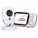 Houkiper Wireless Video Baby Monitor with LCD Display, Digital Camera, Music Player, Auto Night Vision, Temperature Monitoring, Long Range and Two-Way Talk Back System