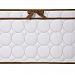 Bacati Quilted Circles White and Chocolate Bumper Pad