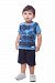 Pulla Bulla Newborn Baby Boy T-Shirt Cotton Graphic Tee 6-9 Months - Blue