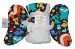 Baby Elephant Ears Head Support Pillow & Matching Blanket Gift Set (Grass Menagerie) by Baby Elephant Ears