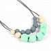 Baby Teether Necklace - Silicone Sensory Teething Necklace Toys - Fun, Colorful and BPA-Free - Soothing Pain Relief and Drool Proof Infant Toys
