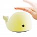 Anpress Cute Dolphin Design Silicone Colorful Night Light USB Rechargeable Sensitive Tap Control Bedroom Light with Softlight, Stronglight and 4 Colorful Light for Baby Room, Bedroom, Nursery, Outdoor