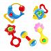 Toy-Bessky® Cute Animal Handbells Lovely Kids Baby Rattle Developmental Toy Bells (5pc)