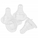 Dovewill Natural Feel Baby Bottle Nipples for 0-12 Months Bottle Stage 4 Sizes - Transparent, Standard Mouth