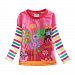 NEAT Kid Girl Cotton Flower Stripe Long Sleeve T Shirt Tee Pink For 2-3 Years