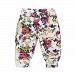 KateWolf FashionToddler Baby Boys Girls Two-Double Hole Flowers Print Pants Leggings Clothes (80)
