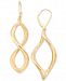 Signature Gold Infinity Hoop Earrings in 14k Gold over Resin, Created for Macy's