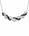 Wrapped in Love Diamond Wave Collar Necklace (1 ct. t. w. ) in Sterling Silver, Created for Macy's