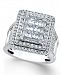 Diamond Square Cluster Ring (3 ct. t. w. ) in 14k White Gold