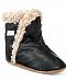 Robeez Classic Booties with Faux-Fur Trim, Baby Boys