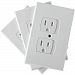 Safety Baby Self-Closing Outlet Covers - An Alternative To Socket Plugs - 3 pack