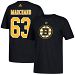 Boston Bruins Brad Marchand Adidas NHL Silver Player Name & Number T-Shirt