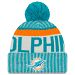 Miami Dolphins New Era 2017 NFL Official Sideline Sport Knit Hat