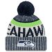 Seattle Seahawks New Era 2017 NFL Official Sideline Sport Knit Hat