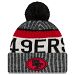 San Francisco 49ers New Era 2017 NFL Official Sideline Sport Knit Hat - Black
