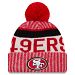 San Francisco 49ers New Era 2017 NFL Official Sideline Sport Knit Hat - Red