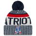 New England Patriots New Era 2017 NFL Official Sideline Sport Knit Hat - Classic Logo