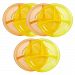 Nuby Section Plates, 6 Pack (Yellow/Orange)