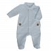 Magnificent Baby Quilted Diamond Footie, Blue, 9 Months