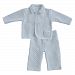Magnificent Baby Quilted Diamond Top and Pant Set, Blue, 3 Months