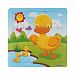 Toy-Bessky® 9pcs Cute Baby Child Toys Wooden Animal/Police/Aircraft Puzzles Toys for Kids Education And Learning Jigsaw Toys (24A # Duck)
