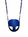 HappyPIE Infant to Toddler Secure Hanging High Back Full Bucket Baby Swing Seat with Chains (Blue)