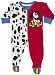 Sozo Baby-Boys Newborn Dalmatian Footed Romper, Red/White, 18 Months