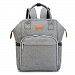 Diaper Bag Backpack for Baby Care, Multi-Function Waterproof Travel Nappy Tote Bags with Insulated Pockets, Waterproof Fabric, Large Capacity, Baby Car Padlock For Both Mon&Dad. (Grey)