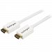 StarTech. com 2m (6 ft) White CL3 In-wall High Speed HDMI Cable - Ultra HD 4k x 2k HDMI Cable - HDMI to HDMI M/M - Audio/Video, Gold-Plated