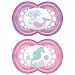MAM Pearl Orthodontic Pacifier, Girl, 6+ Months, 2-Count