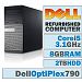 Dell OptiPlex 790 MT/Core i5-2400 Quad @ 3.1 GHz/8GB DDR3/2TB HDD/DVD-RW/No OS