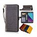 Galaxy J3 Emerge Case, SinYong Premium PU Leather Wallet Case with [Stand Feature] Card Holder and ID Slot for Samsung Galaxy J3 Emerge (2017) (Black)