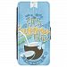 Image Of It's Summer Time Text Illustration with Tropical Drink Samsung Galaxy S5 Leather Flip Phone Case