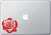 Rose Blossom Vinyl Decal for Macbook | Laptop | Tablet | Trackpad - © YYDC (VARIATIONS AVAILABLE) (MEDIUM, 4", RED)