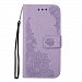 iPhone 7 Flip Folio Leather Wallet Phone Case, Leather Flip Wallet Case Protective Cover with Card Slot [Kickstand] for Apple iPhone 7(purple)