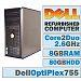 Dell OptiPlex 755 MT/Core 2 Duo E8200 @ 2.67 GHz/8GB DDR2/80GB HDD/DVD-RW/No OS