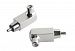 StreetWires ZNADPRL Zero Noise 5 Interconnect Adaptors, Long Right Angle Adaptor, Pair (Silver)