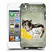 Official Ash Evans Green Tea Cats On Mugs Hard Back Case for Apple iPod Touch 4G 4th Gen