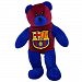FC Barcelona Official Football Crest Mini Bear (One Size) (Blue/Burgundy)