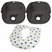 Summer Infant Deluxe Piddle Pad, Black - 2 Pack with Disposable Potty Protect. . .