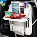 Esimen Car Backseat Organizer for Kids With Tablet Holder- Multi Purpose Back of Seat Protector Keeps Your Vehicle Neat- Plenty Storage Pockets - Must Have Travel Accessory (White)