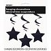 Unique Party Star Swirls Decorations (Pack Of 3) (One Size) (Black)