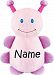 Personalized Stuffed Pink Ladybug with Embroidered Name