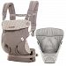 Ergobaby Four Position 360 Carrier, Dewy Grey with Easy Snug Infant Insert, Grey