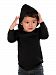 Kavio! Unisex Infants Long Sleeve Pullover Hoodie Black 6M